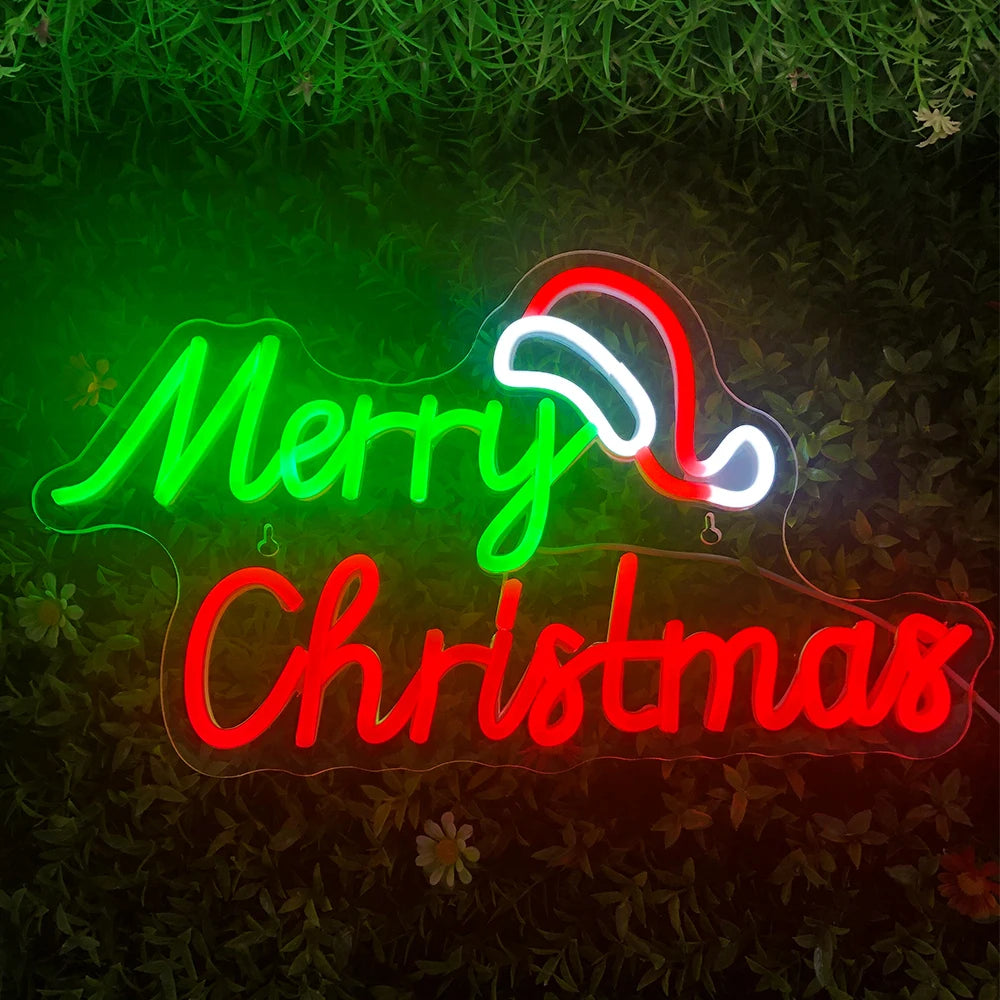 Merry Christmas Neon Sign for Christmas decoration