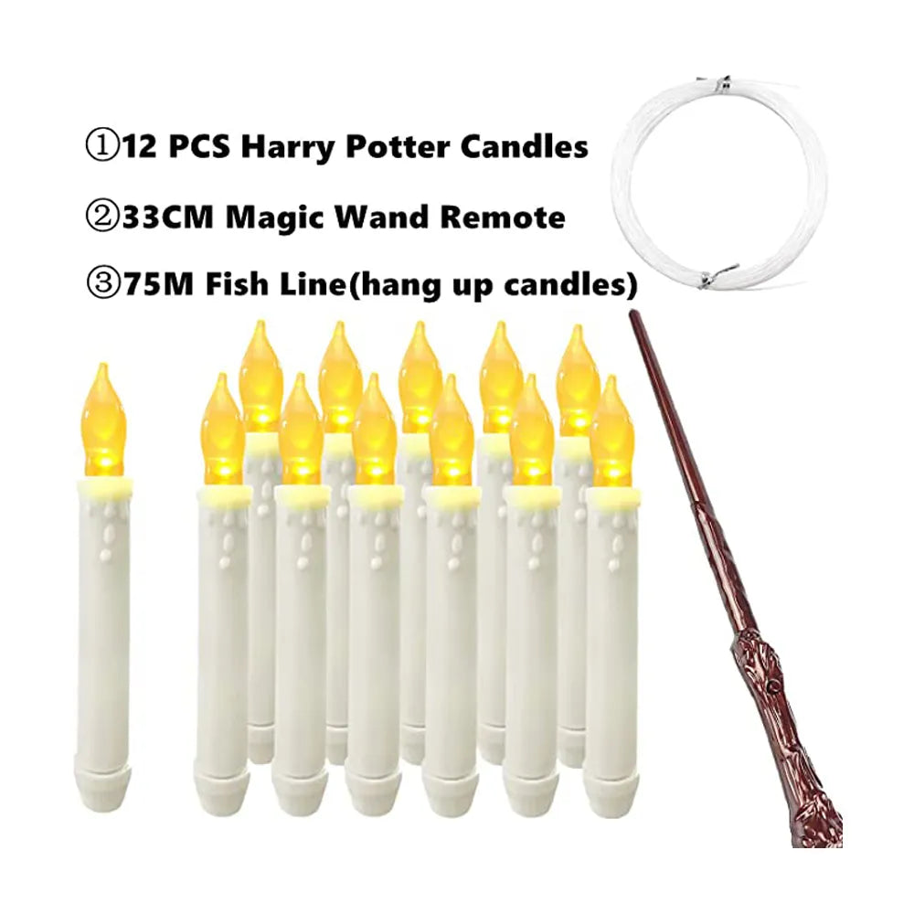 Magic color LED candles with wand.