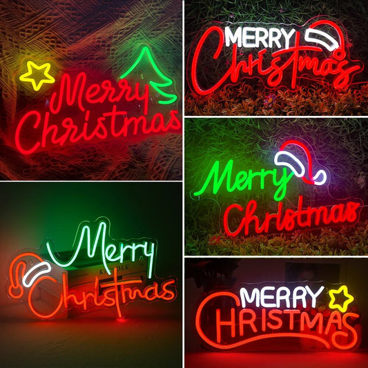 Merry Christmas Neon Sign for Christmas decoration