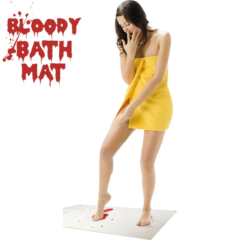 Halloween Blood Bath Mat That Turns Red When Wet